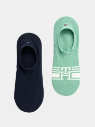 Skarpety męskie Tommy Hilfiger 701232940 zielony granatowy