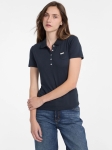 Polo damskie Guess Jeans W5RP47 KARS2 granatowy