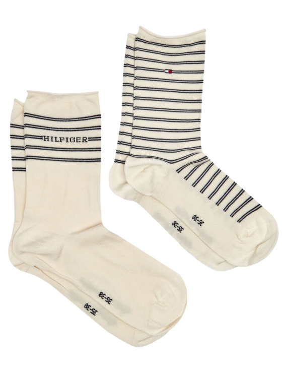 Skarpety damskie Tommy Hilfiger 701229853 kremowy