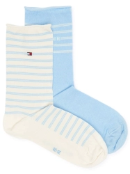 Skarpety damskie Tommy Hilfiger 701229853 niebieski kremowy