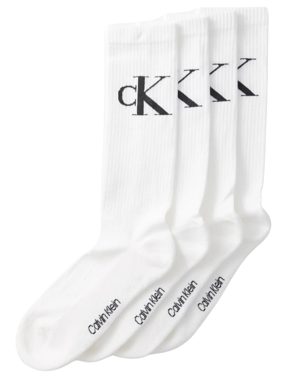 Skarpety męskie Calvin Klein 701232676 biały 4-PACK