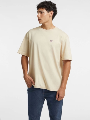 T-shirt męski Guess M4YI46 K8FQ4 beżowy