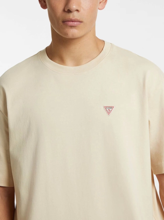 T-shirt męski Guess M4YI46 K8FQ4 beżowy
