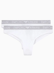 Majtki brazyliany Emporio Armani EMPORIO ARMANI 163337 CC318 biały 2-PACK 