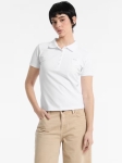 Polo damskie Guess Jeans W5RP47 KARS2 Biały