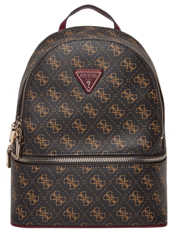 Plecak damski Guess TWLQ96 76032 BRĄZOWY MONOGRAM