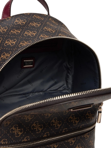 Plecak damski Guess TWLQ96 76032 BRĄZOWY MONOGRAM