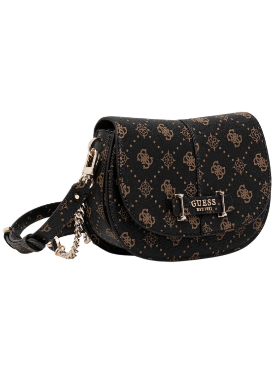 Torebka damska Guess HWGP98 98200 BRĄZOWY MONOGRAM
