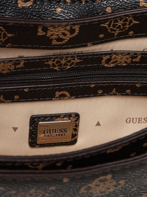Torebka damska Guess HWGP98 98200 BRĄZOWY MONOGRAM