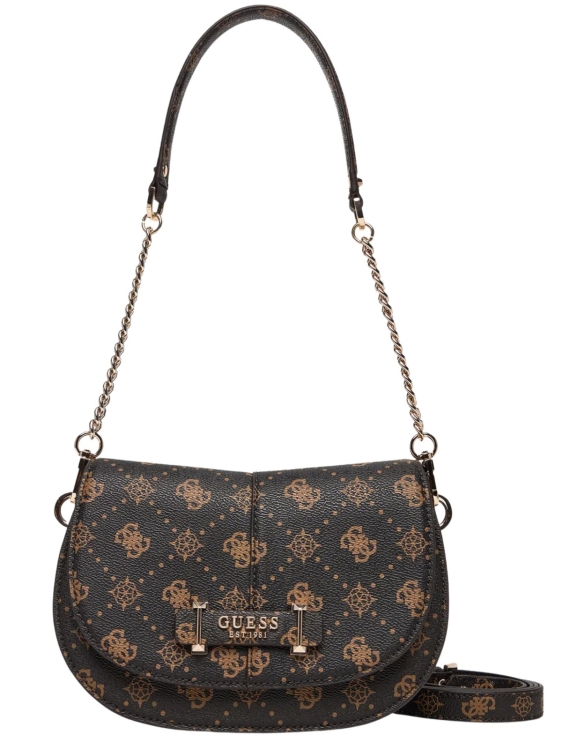 Torebka damska Guess HWGP98 98200 BRĄZOWY MONOGRAM