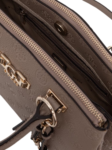 Torebka damska Guess HWPD99 16060 DARK SZAROBEŻOWY MONOGRAM