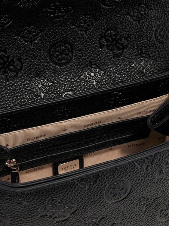 Torebka damska Guess HWPD98 88210 CZARNY MONOGRAM