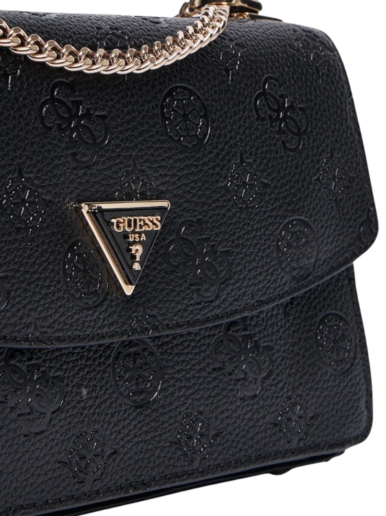 Torebka damska Guess HWPD98 88210 CZARNY MONOGRAM