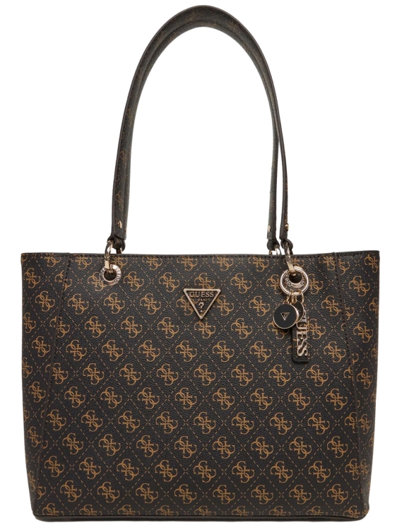 Torebka damska Guess HWQG96 72250 BRĄZOWY MONOGRAM