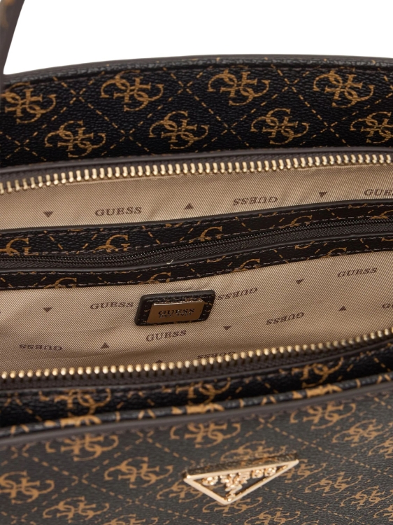 Torebka damska Guess HWQG96 72250 BRĄZOWY MONOGRAM