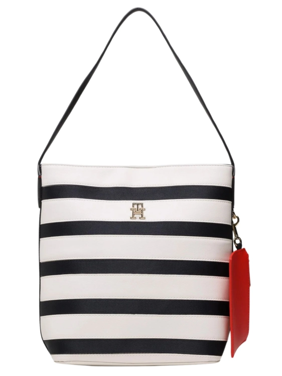 Torebka damska Tommy Hilfiger AW0AW14761 0GY BIAŁY GRANATOWY