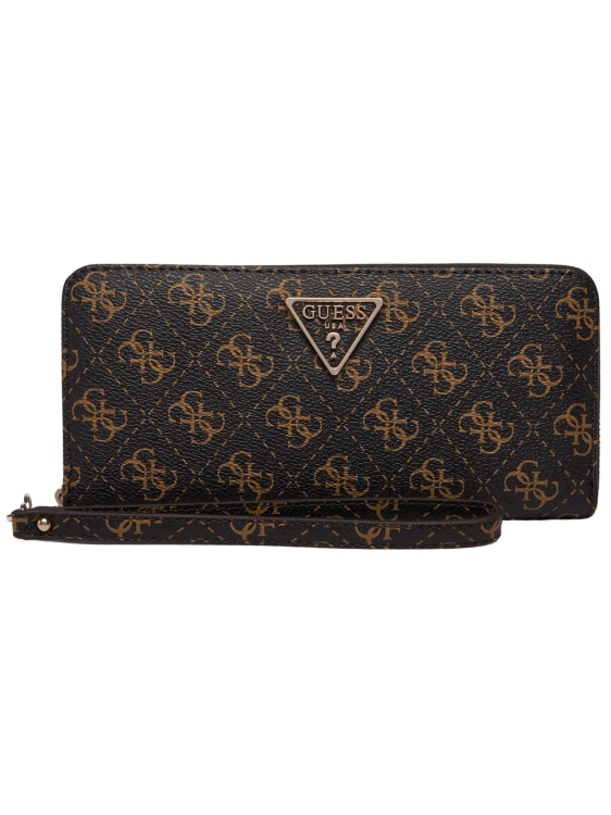 Portfel damski Guess SWQL74 59146 BNL MONOGRAM BRĄZOWY