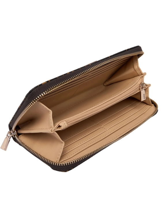 Portfel damski Guess SWQL74 59146 BNL MONOGRAM BRĄZOWY