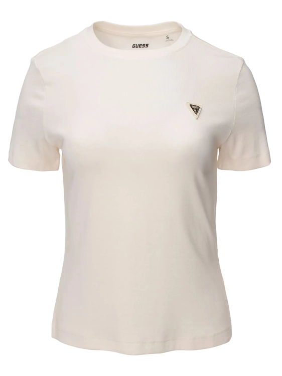 T-shirt damski Guess V6RI17 KD741 KREMOWY