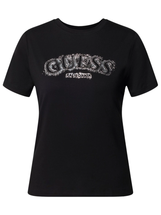 T-shirt damski Guess V6GI15 K2982 CZARNY