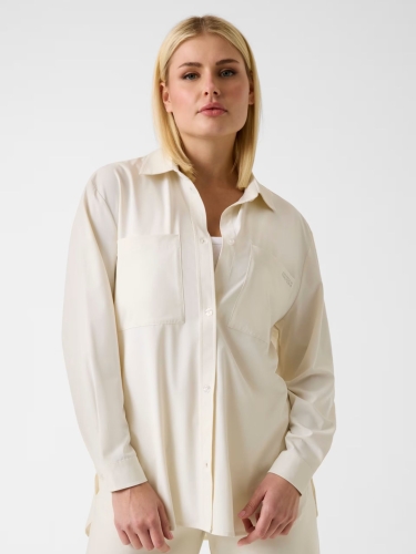 Koszula damska Guess V6RH00 WL232 KREMOWY