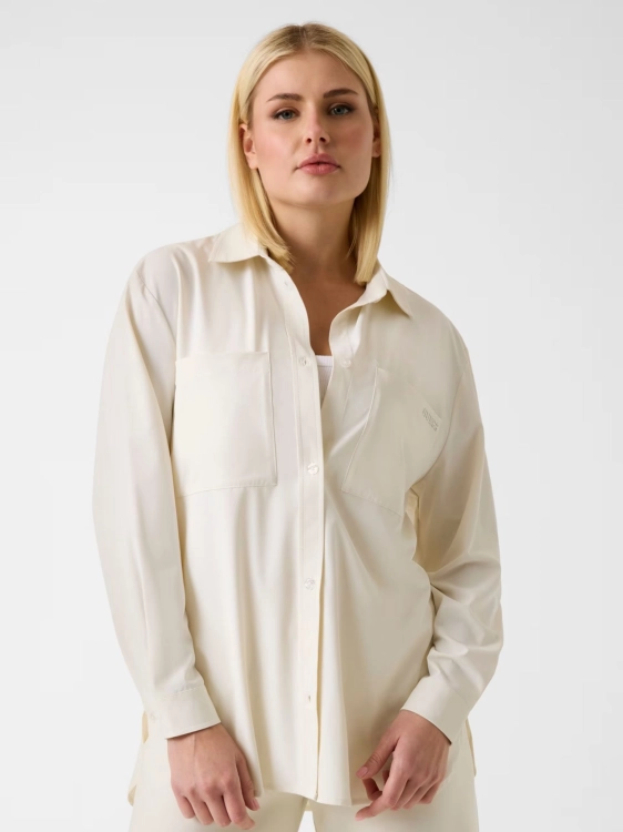 Koszula damska Guess V6RH00 WL232 KREMOWY