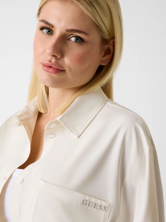 Koszula damska Guess V6RH00 WL232 KREMOWY