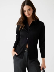 Koszula damska Guess W2YH41 WAF10 CZARNY