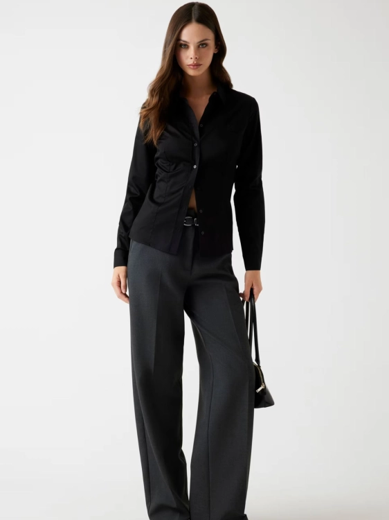 Koszula damska Guess W2YH41 WAF10 CZARNY