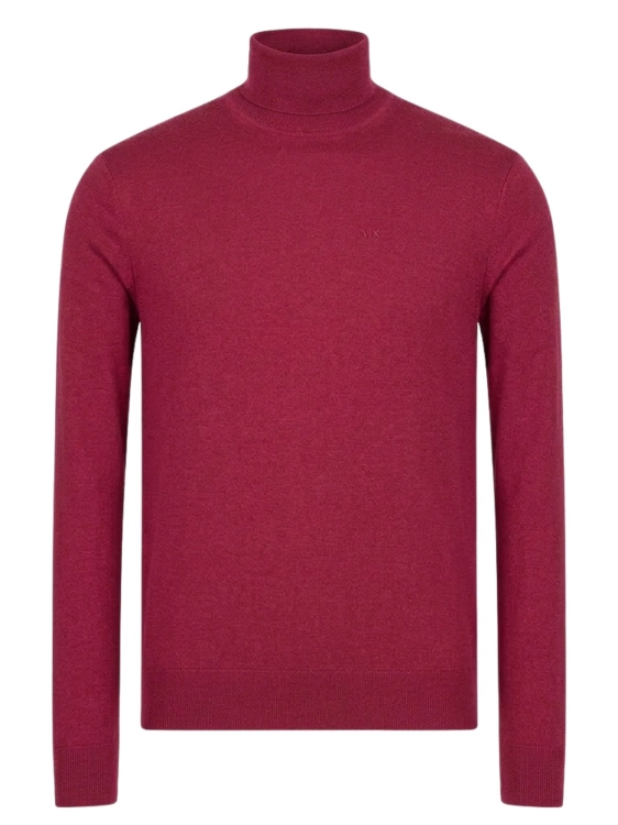 Golf męski wełniany Armani Exchange 8NZM3C ZM8AZ BORDOW