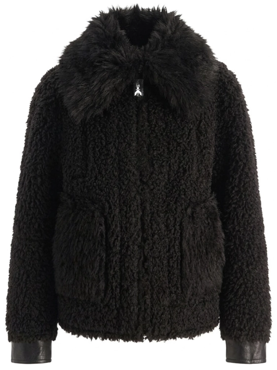 Kurtka damska dwustronna Patrizia Pepe 2O0176 E075 CZARNY