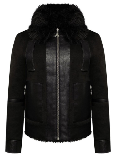 Kurtka damska dwustronna Patrizia Pepe 2O0176 E075 CZARNY