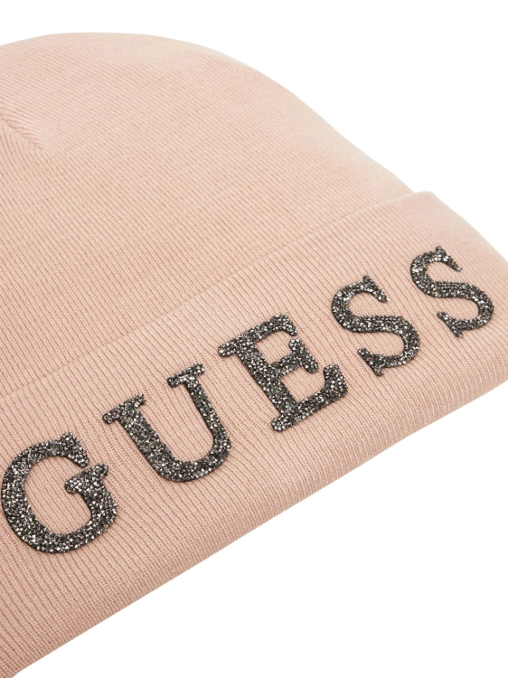 Czapka zimowa damska Guess AW5398 POL01 ROS RÓŻOWY