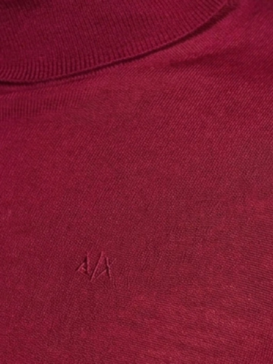 Golf męski wełniany Armani Exchange 8NZM3C ZM8AZ BORDOW