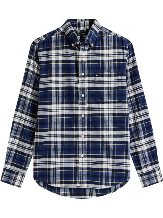 Koszula męska Tommy Hilfiger MW0MW41345 GRANATOWY