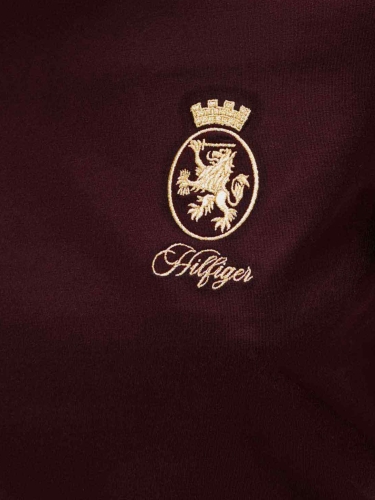 T-shirt damski Tommy Hilfiger Tommy Hilfiger WW0WW46153 XIH BORDOWY