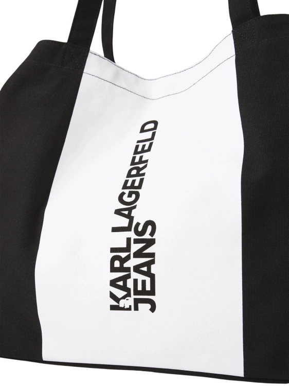 Torebka damska Karl Lagerfeld Jeans A3W50067 CZARNY BIAŁY