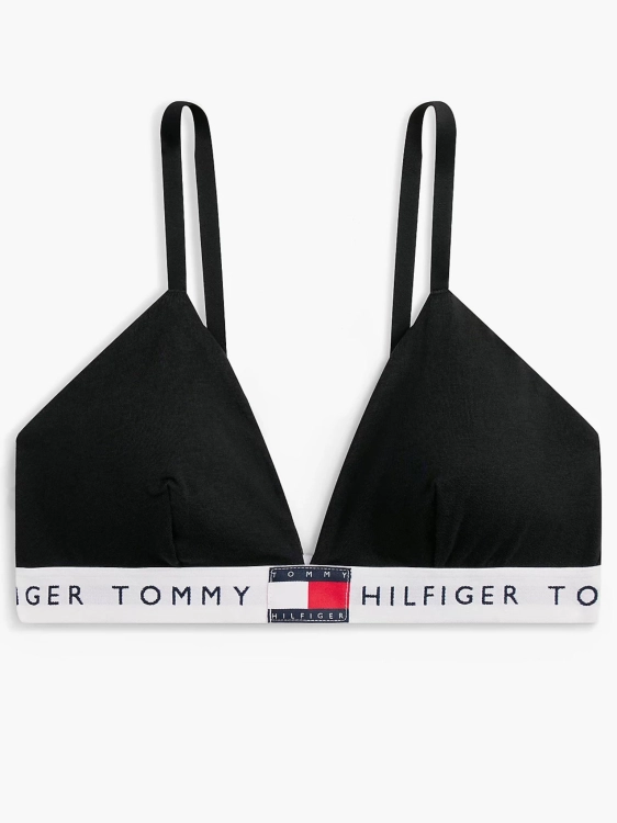 Biustonosz sportowy damski Tommy Hilfiger UW0UW05607 CZARNY