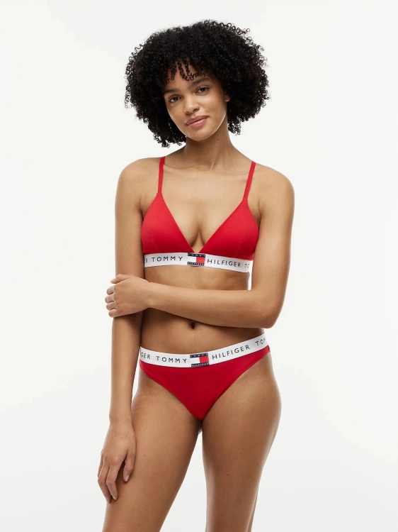Biustonosz sportowy damski Tommy Hilfiger UW0UW05607 CZERWONY