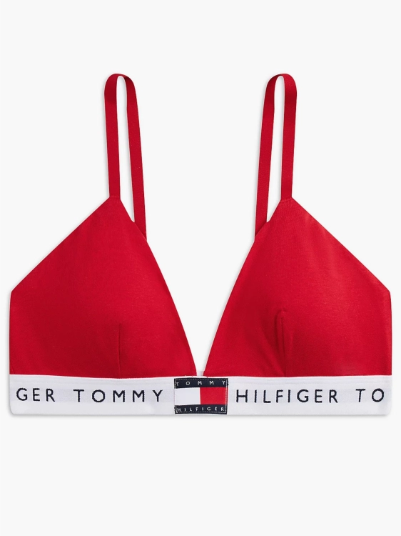 Biustonosz sportowy damski Tommy Hilfiger UW0UW05607 CZERWONY