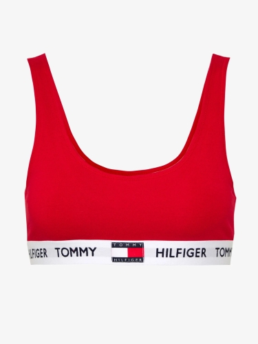 Biustonosz sportowy damski Tommy Hilfiger UW0UW02225 XCN CZERWONY